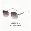 Gafas de Sol sin Marco Degradadas para Mujer, Estilo Coreano de Moda con Montura Grande Adelgazantes para Hombre, Gafas Transfronterizas de Alta Calidad