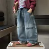 Roupas Infantis Meninos Primavera e Outono Jeans Estilo Coreano Meninos Pequenos Soltos Casuais Calças Banana Calças de Bebê Comércio Exterior