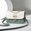 Bolsa Feminina 2025 Nova Primavera e Verão Versátil Transversal Moda Bolsa de Ombro Bolsa Quadrada Pequena Bolsa Elegante da Moda Presente para Namorada