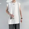 Camiseta sin mangas americana para hombre, verano, fina, holgada, algodón, chaleco deportivo, ropa exterior, top de baloncesto, ropa, chaleco, manga corta