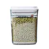 Contenedor de Almacenamiento de Granos Sellado Tipo Prensa para Cocina, Caja de Almacenamiento de Frutos Secos de Grado Alimenticio, Frasco de Almacenamiento de Plástico para Snacks