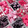 Dulce y picante serie Barbie Black Pink cuentas de aleación pulsera collar hecho a mano cadena de teléfono móvil accesorios con cuentas