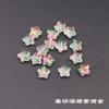 Estrella de cinco puntas de 8 mm agujero recto agujero vertical esmerilado estrella pequeña estrella de cinco puntas esmalte de color antiguo horquilla borla diy hecho a mano cuentas sueltas