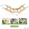 Escalera plegable para loro, escalera de deformación para pájaro, escalera, escalera, amoladora de garras, amoladora de pico, escalera, escalera de madera maciza, venta al por mayor de fábrica, suministros para pájaros