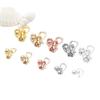 Hebilla de oro de 14 quilates para bolsa, protección de color, collar, pulsera, conexión, capullo de flor, accesorios de joyería DIY, directa de fábrica