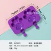 Novo molde de sorvete, molde de silicone de grau alimentício para fazer picolés e sorvetes, fácil de desenformar, atacado do fabricante