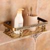 Toallero de estilo europeo, antiguo juego de colgante para baño, de aluminio, para colgar en la pared, con herrajes tallados vintage.