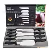 Especialmente Diseñado para Juego de Cuchillos de Cocina Brasileños, Cuchillo para Filete de Acero Inoxidable, Cuchillo Occidental Dentado, Cuchillo para Deshuesar, Juego de Cuchillos de Nueve Piezas