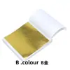 Folha de Ouro Imitação 9x9cm 14cm Papel Folha de Ouro Decoração para Estátuas de Buda, Artesanato, Folha de Ouro Quadrada para Casamento, Aplicação de Folha de Ouro DIY Feita à Mão