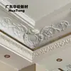 Moldura de esquina de techo floral estilo europeo de yeso engrosado, moldura tallada tridimensional de esquina interior de techo de tamaño grande, en stock