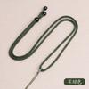 Cordón de Línea de Piña Hecho a Mano Simple Cuentas Negras Colgante de Jade Colgante Cuerda Ajustable para Hombres y Mujeres Venta al por Mayor Directa