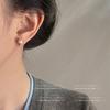 Pendientes de Perla de Vidrio Casuales y Compactos para Mujer, Pendientes de Circonita de Moda y Versátiles, Estilo Coreano, Pendientes para Dormir