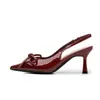 Hermosos Zapatos de Tacón Alto con Lazo Estilo Noche para Mujer, Nuevo Modelo Verano 2026, Punta Fina, Tacón Delgado, Corte Bajo, Sandalias Cerradas Estilo Hada