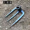 Herramientas para Deshierbar, Azadas Pequeñas para Remover la Tierra, Herramientas de Excavación, Azadas de Jardín con Mangos de Madera, Rastrillos para Plantar Verduras, Azadas Pequeñas para Remover la Tierra, Herramientas para Afilar Brotes de Bambú, Herramientas de Jardinería