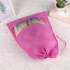 Bolsa para Sapatos Não Tecida Bolsa de Armazenamento de Sapatos Bolsa com Cordão Bolsa para Sapatos Bolsa à Prova de Poeira Tampa Transparente para Sapatos de Viagem Bolsa para Sapatos