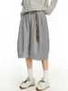Diseño de Corbata de Nicho de Alta Gama Retro Americano con Colgante Curvo, Pantalones Caídos, Pantalones Casuales Cropped Unisex, Modernos