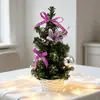 Árvore de Natal de Mesa 20cm Decoração de Natal Decoração de Vitrine de Loja Árvore de Natal de Flor Artificial Novo Produto 2026