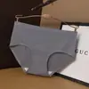 Ropa Interior de Seda de Hielo Sin Costuras para Mujer Algodón Puro Antibacterial en la Entrepierna Cintura Media Niñas Nuevo Simple Color Puro Tallas Grandes Bragas para Mujer