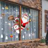 [SK9241] Decorações de portas e janelas de Natal, layout de cena de vitrine, adesivos de floco de neve, adesivos de parede