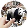 50 Adesivos de Grafite de Desenho Animado de Animais Realistas para Decorar Mala de Carro, Capas de Celular, Adesivos Infantis, Estilo Retrô