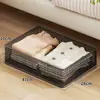 Caixa de Armazenamento sob a Cama para Uso Doméstico com Rodas, Caixa de Armazenamento Móvel Deslizante para Roupas, Colchas e Brinquedos sob o Sofá