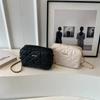 Bolso cuadrado pequeño, otoño 2023, nuevo, color liso, pequeño, con bordado rómbico, sencillo, informal, de moda, bandolera