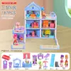 Amazon Casa de Bonecas DIY Crianças Menina Princesa Grande Castelo Villa Casa Presente de Aniversário Casa de Brinquedo Brinquedos
