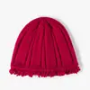Suéter de Punto para Otoño e Invierno Cachemir Engrosado Cálido Protección para las Orejas Unisex Casual Versátil Gorro de Punto Gorro de Punto para Exteriores