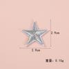 Pegatina de tela con forma de estrella de cinco puntas, diseño creativo de estrella bordada, ideal para decorar ropa del hogar, zapatos y calcetines, con etiqueta bordada.