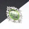 Hebilla de Taladro de Placa de Flor de Aleación 25*34mm Ovalada de Resina Decoración de Cabeza para Zapatos y Bolsos de Ropa Accesorios de Aleación Accesorios para Joyería DIY