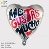Nuevo globo de aluminio de 18 pulgadas con forma de corazón español con confesión romántica Te amo globo de decoración de fiesta de cortejo del Día de San Valentín