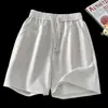 Pantalones cortos deportivos casuales de color sólido estilo americano retro para hombre y mujer, de verano, holgados, de pierna ancha, para parejas, finos y combinables