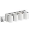 Portavasos para cepillos de dientes, soporte de pared para cepillos de dientes, estante de almacenamiento, vaso para cepillos de dientes sin perforaciones para el hogar, vaso para cepillos, vaso para enjuague bucal, venta al por mayor