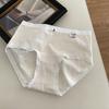 Ropa interior algodón puro Mujer crema Clase A Algodón para bebé niña 5A entrepierna antibacteriana bragas de mujer funda cómoda alta elástica Mujer Cintura media