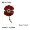 Nuevo Broche Creativo de Aleación Esmaltada PP Flor de Amapola Moda Combinable Traje de Mujer Abrigo Corsage Alfiler de Joyería