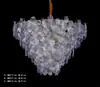 Novo Salão de Casamento Adereços de Ferro Lâmpada Prateada Eletrogalvanizada Lâmpada de Teto de Cristal Iluminação Adereços de Casamento Lustre de Corrente de Cristal