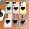 Funda para Teléfono con Soporte en Forma de Corazón, Espejo, Diamantes Brillantes, IMD, Estilo Girly, Adecuada para Apple 17Air Niche 16E 13Promax
