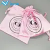 Bolsa de Almacenamiento para Pelucas de Seda Sintética, Bolsa para Empaque de Ropa Interior, Bolsa de Satén a Prueba de Polvo, Bolsa de Seda con Cordón, Bolsa de Cosméticos con Cordón