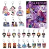 Calendario de Cuenta Regresiva Navideña para Grupo de Chicas Cazadoras de Kpop Transfronterizo Caja Sorpresa Llavero Plano de Acrílico para Coche Colgante