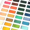 Pintura de Acuarela Sólida 36/48/72 Colores Pintura de Acuarela para Niños Polvo de Acuarela Set de Pintura para Principiantes