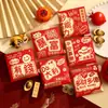 Sobres Rojos Pequeños Estilo Universal, Cuadrados, Personalizados y Creativos, para el Festival de Primavera y Año Nuevo, Lindos Regalos de Agradecimiento Estampados en Oro, Venta al por Mayor 2027 Nuevo