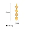 Collar con Colgante de Diseño de Nicho Transfronterizo Europeo y Americano de Alta Gama Creativo de Moda con Borlas en Forma de Corazón Mariposa Trébol Chapado en Cobre Dorado para Mujer