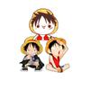 Broche acrílico de dibujos animados, lindo anime de One Piece, insignia de la Pantera Rosa Blanca Grande, accesorios para niños, parche para teléfono móvil