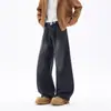 NASA SOBRE Calças Jeans Lavadas Estilo Retrô Americano Masculino Temporada de Primavera e Outono 2026 Novas Calças Casuais Largas e Soltas