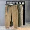 Outono 2026 Novos Calças Casuais Lavadas Vintage Masculinas Outono/Inverno Estilo Americano Tendência Soltas Retas Calças de Trabalho