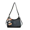 Bolso de axila elegante transfronterizo para mujer 2026 nuevo de moda moda lujo ligero bandolera individual cadena mezclilla bandolera