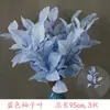 Flores Azules de Boda Materiales Flores de Seda Rosas Peonías Flores Arregladas Cascada de Flores Techo Arte Floral Arreglo Floral Jardín de Monet