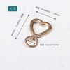 Llavero de Melocotón Pequeño en Forma de Corazón Transfronterizo Aleación de Zinc Hebilla de Resorte de Corazón Accesorios de Joyería DIY Hebilla Colgante Venta al por Mayor