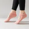 Calcetines de Yoga Antideslizantes, Calcetines Deportivos, Calcetines de Fitness Pilates, Calcetines Cortos de Verano Delgados de Silicona Antideslizante para Piso Interior