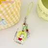 Cadena para Teléfono Colgante de Gato Fruta 3D de Dibujos Animados Encanto de Corazón Lindo Femenino Abalorio Dulce Decoración Colgante Venta al por Mayor